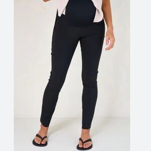 Motherhood Maternity Pants + V-Neck Long Sleeve Top